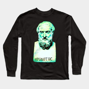 Herodotos Father of History bust Long Sleeve T-Shirt